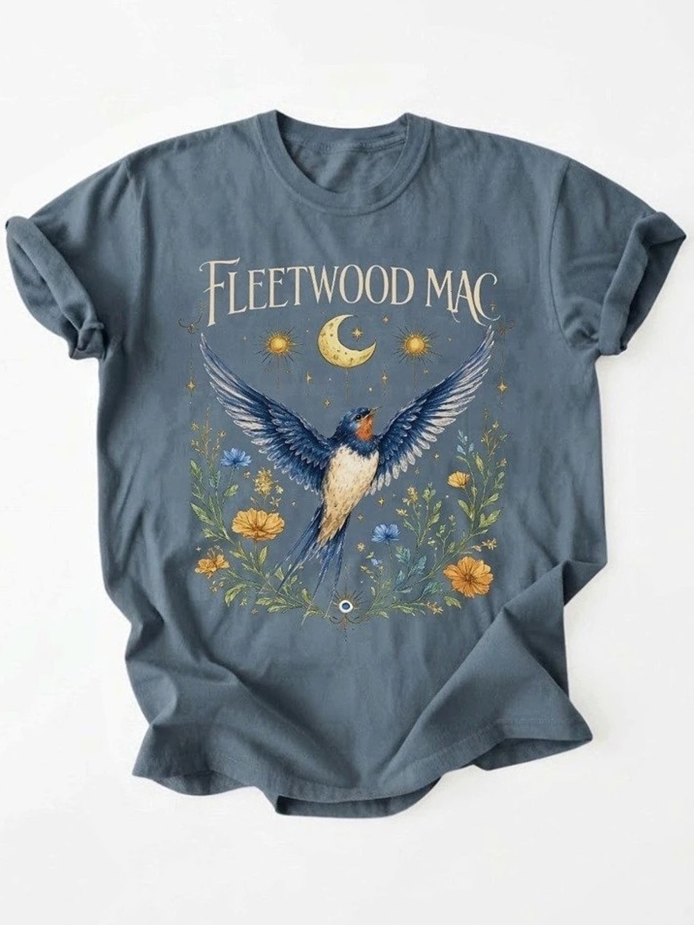 Chateau Marmont Hollywood Hotel Graphic Navy Blue Gildan T-Shirt